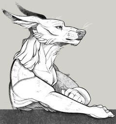 canine creature - 2022, digital